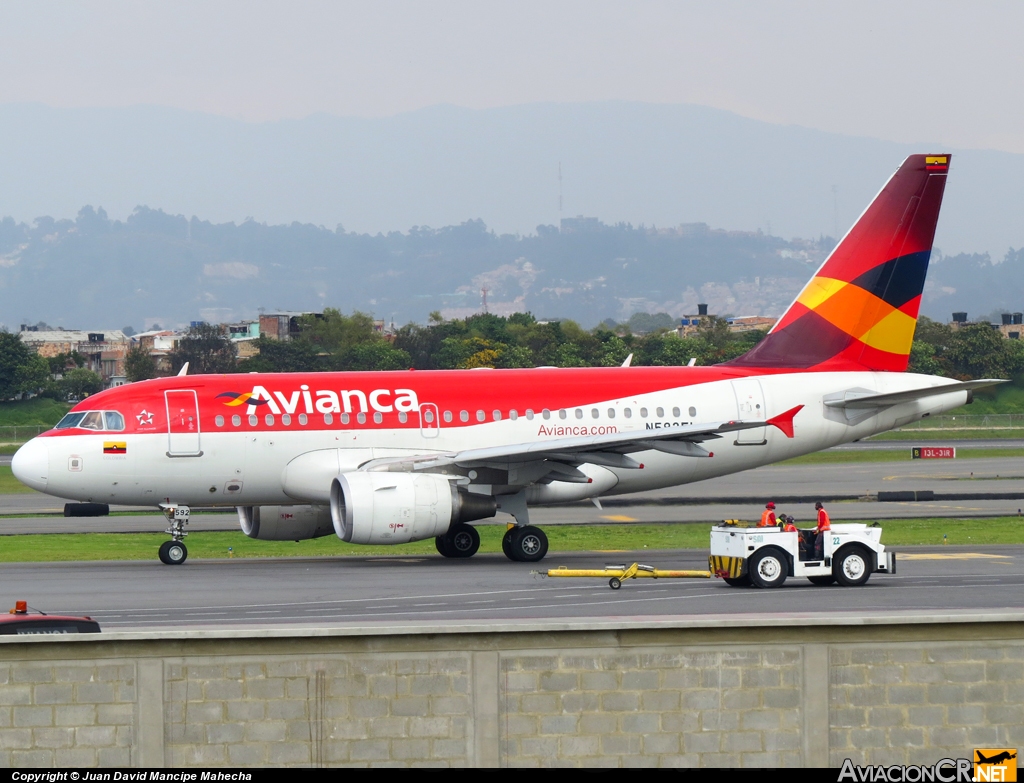 N593EL - Airbus A318-111 - Avianca
