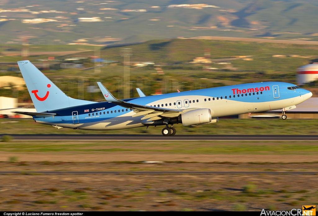 G-TAWP - Boeing 737-8K5 - Thomson Airways