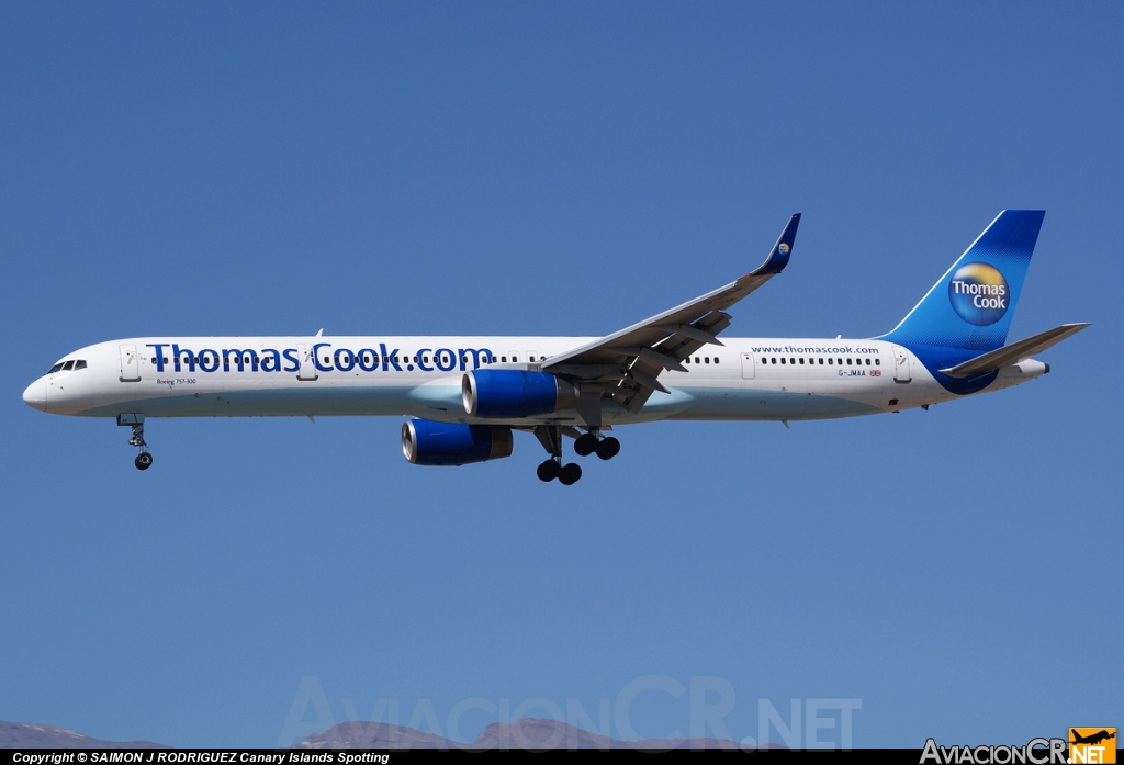 G-JMAA - Boeing 757-3CQ - Thomas Cook Airlines. UK.