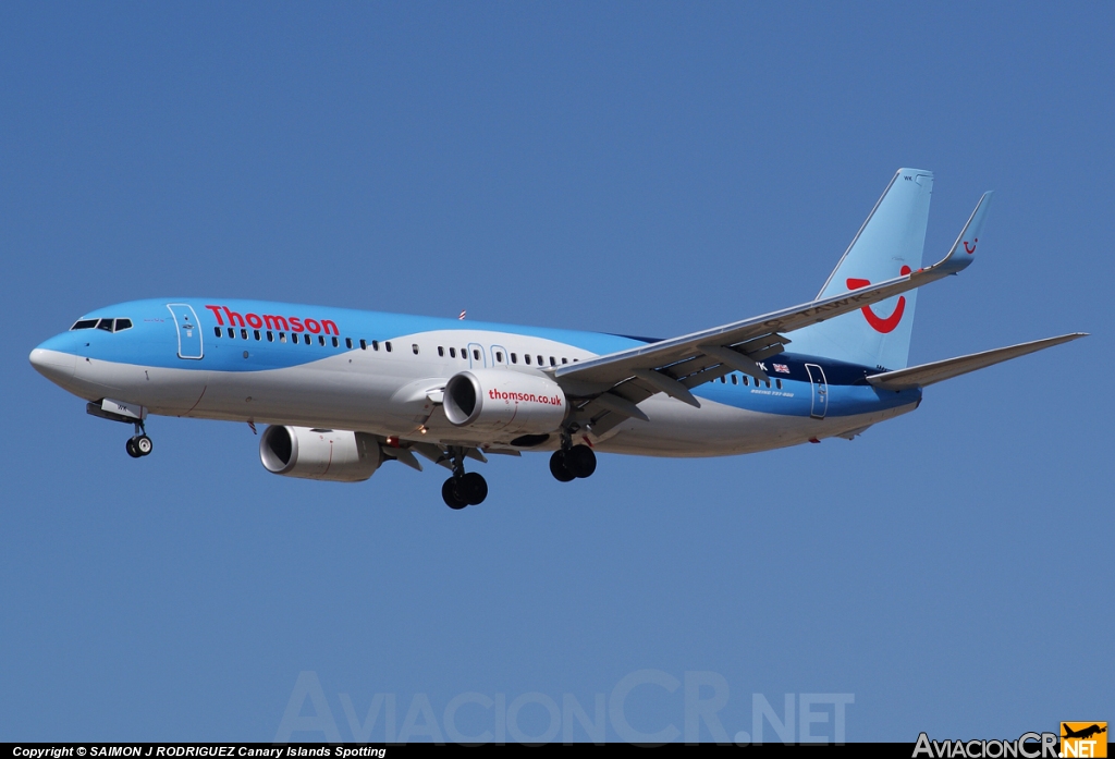 G-TAWK - Boeing 737-8K5 - Thomson Airways