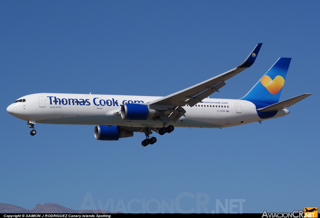 G-TCCB - Boeing 767-31K/ER - Thomas Cook Airlines