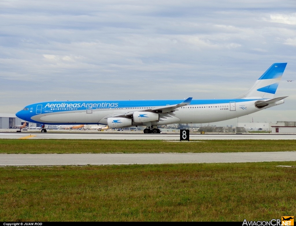 LV-CSX - Airbus A340-313X - Aerolineas Argentinas