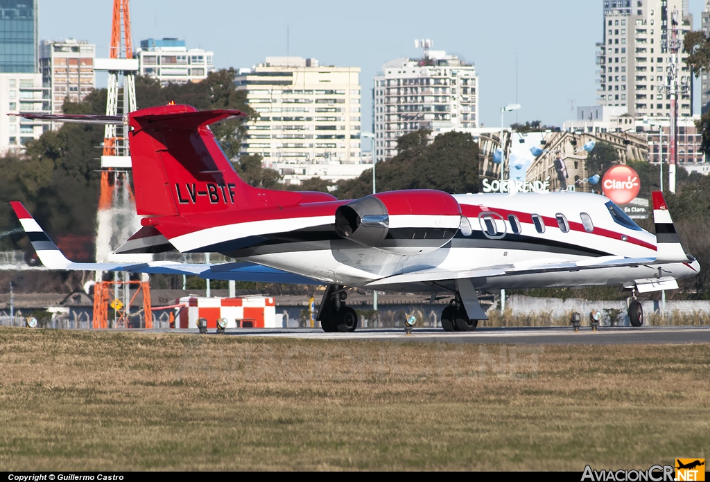 LV-BTF - Learjet 31 - Privado