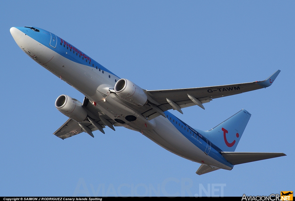 G-TAWM - Boeing 737-8K5 - Thomson Airways