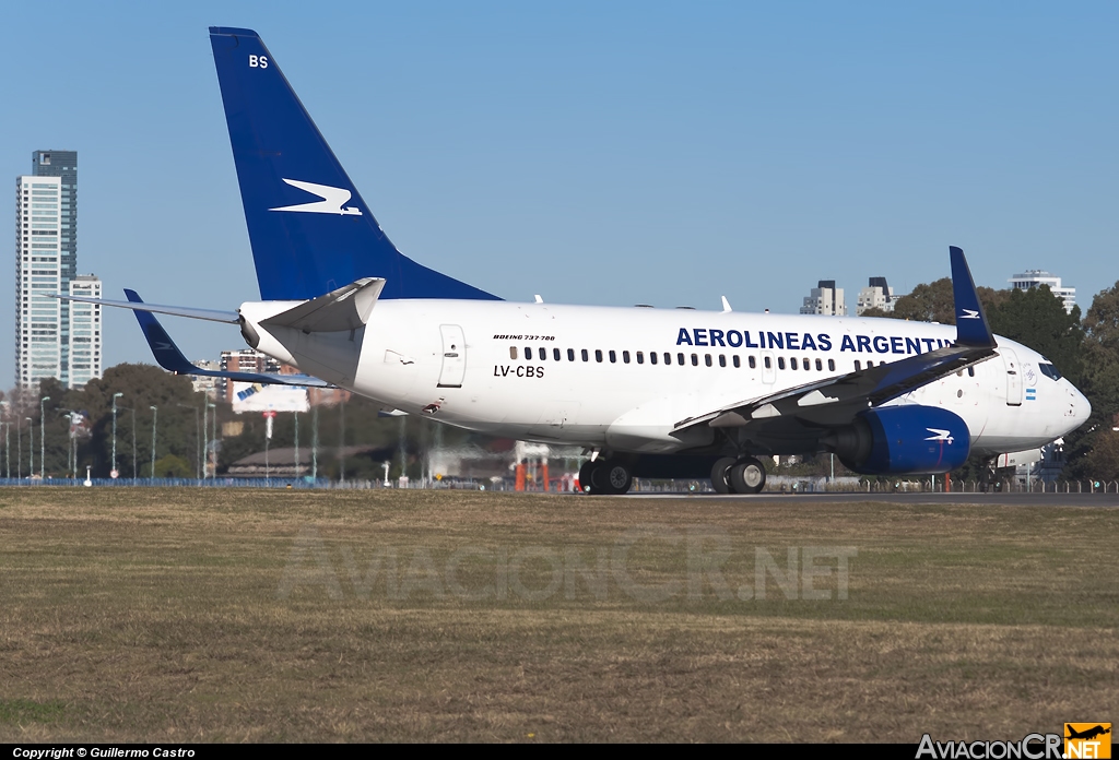 LV-CBS - Boeing 737-73V - Aerolineas Argentinas