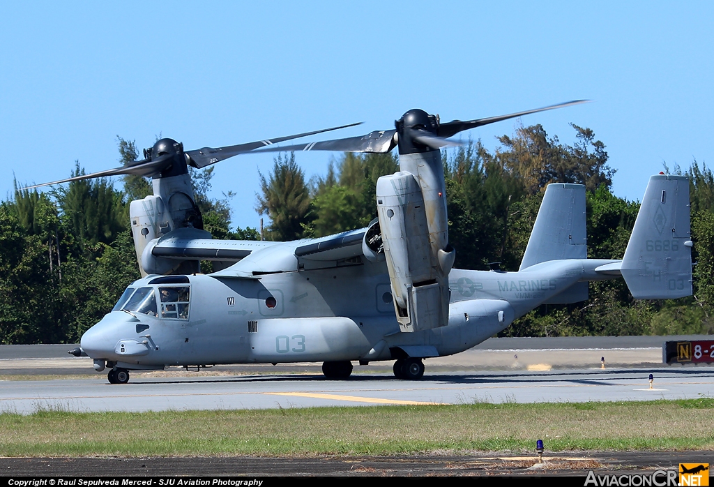 166686 - Bell-Boeing MV-22B Osprey - USA - Marines
