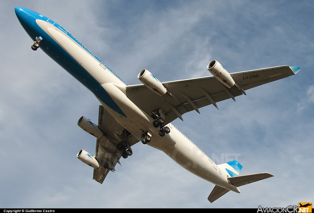 LV-CSD - Airbus A340-313X - Aerolineas Argentinas