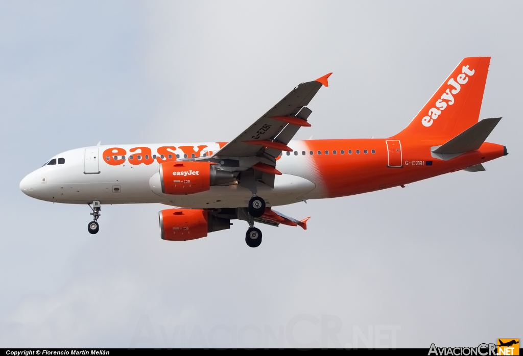 G-EZBI - Airbus A319-111 - EasyJet Airline