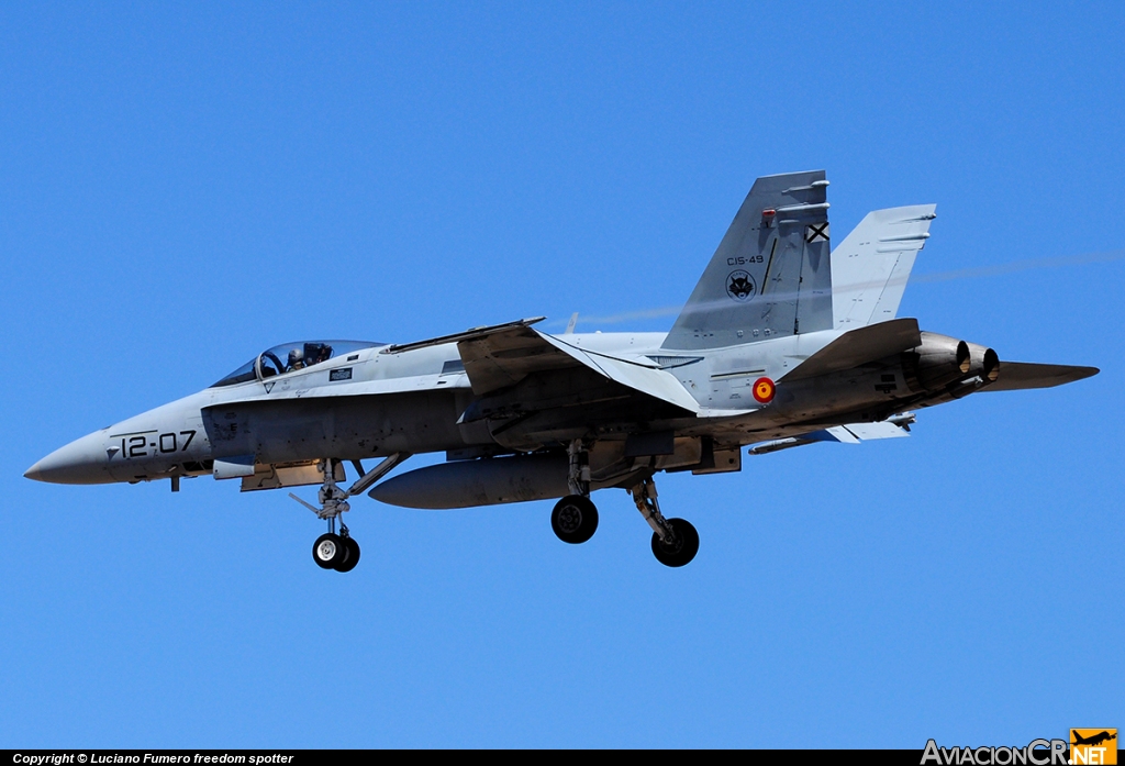 C.15-49 - McDonnell Douglas F/A-18A Hornet - Ejercito del Aire de España