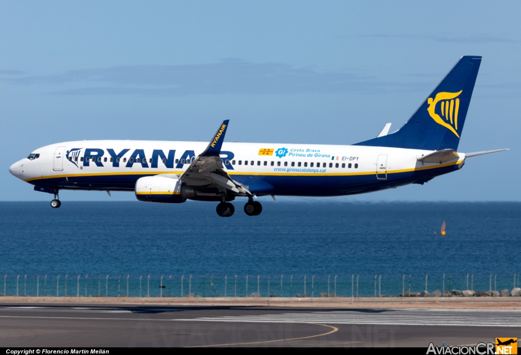EI-DPY - Boeing 737-8AS - Ryanair