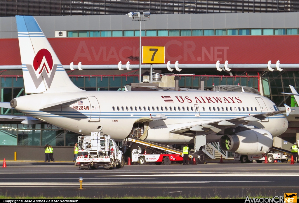 N828AW - Airbus A319-132 - US Airways