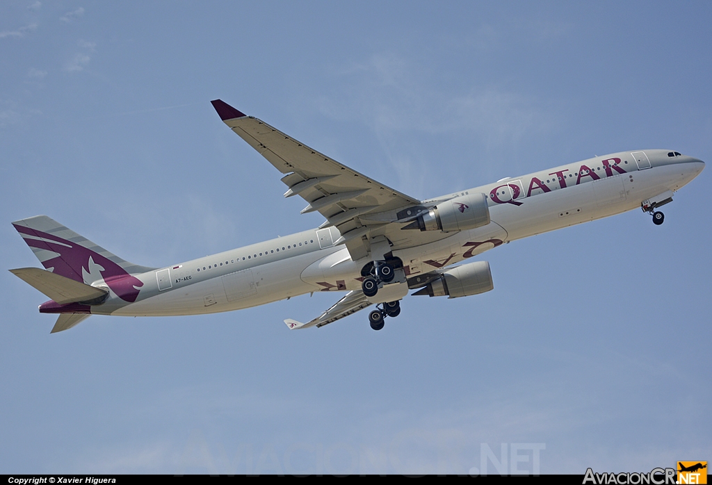 A7-AEG - Airbus A330-302 - Qatar Airways