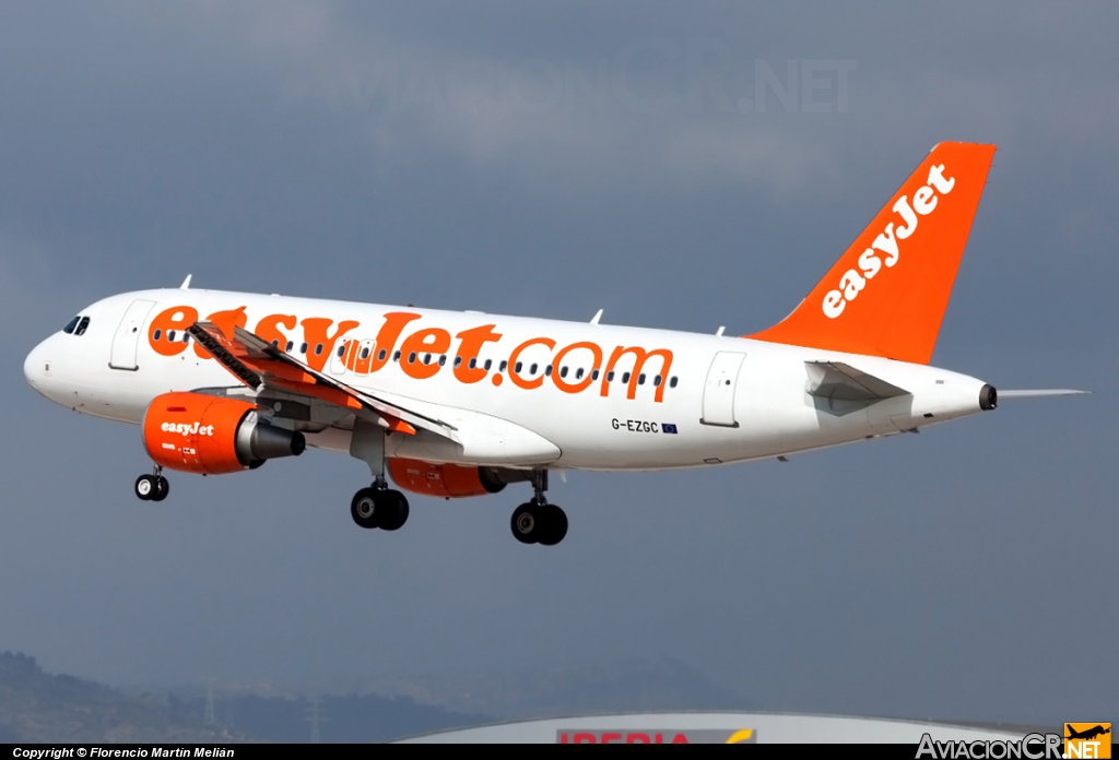 G-EZGC - Airbus A319-111 - EasyJet Airline