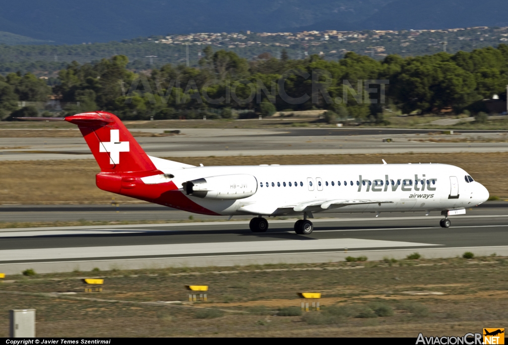 HB-JVI - Fokker 100 - Helvetic