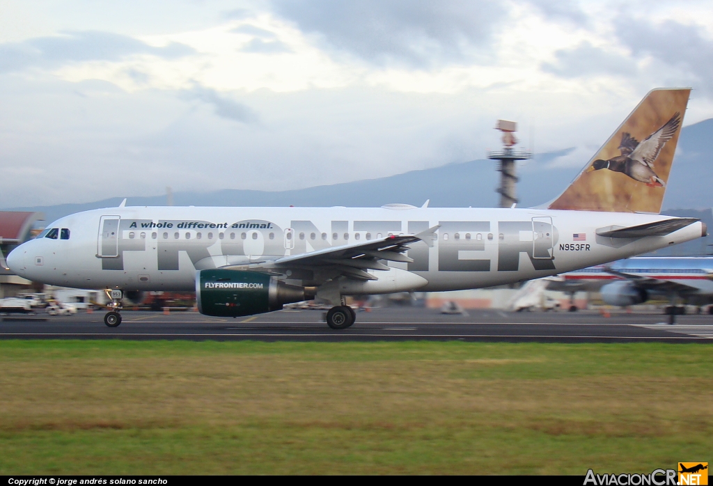 N953FR - Airbus A319-112 - Frontier Airlines