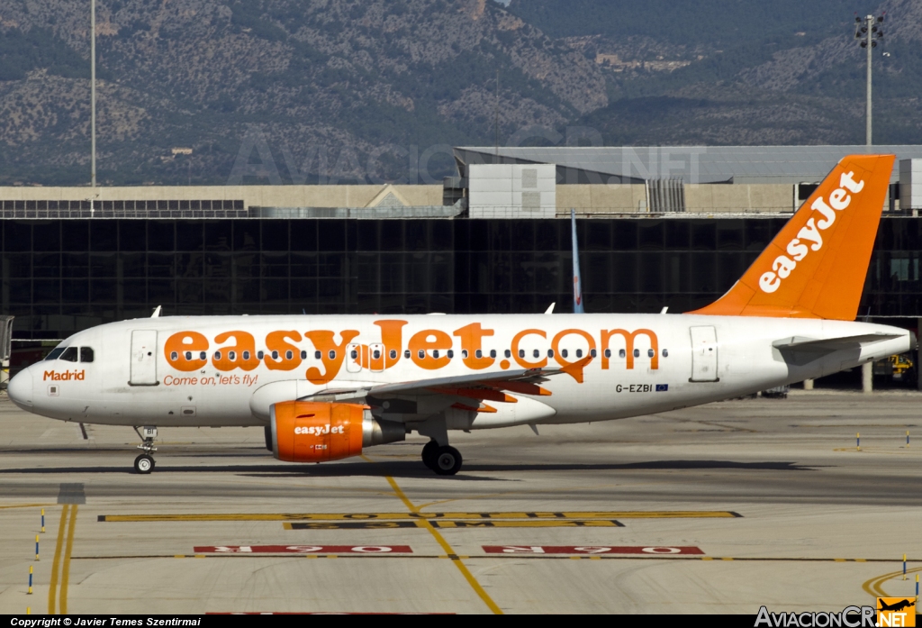 G-EZBI - Airbus A319-111 - EasyJet Airline