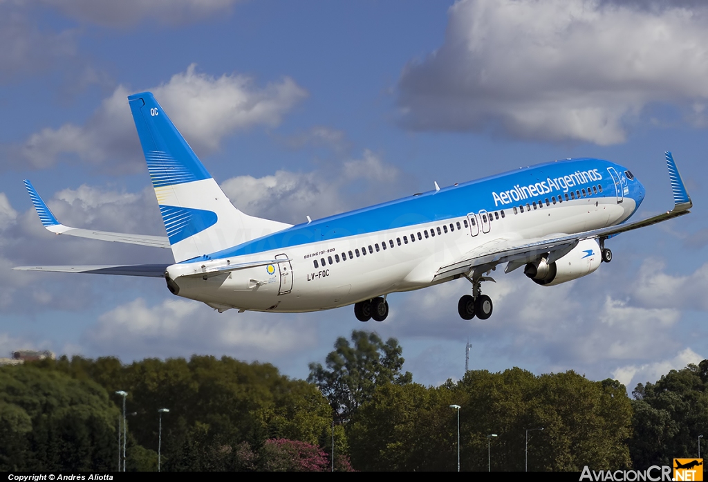 LV-FQC - Boeing 737-86J - Aerolineas Argentinas