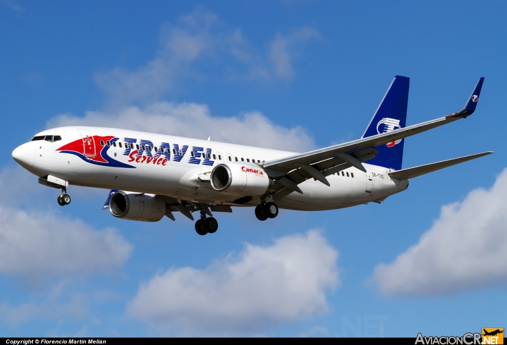 OK-TVO - Boeing 737-8CX - Travel Service