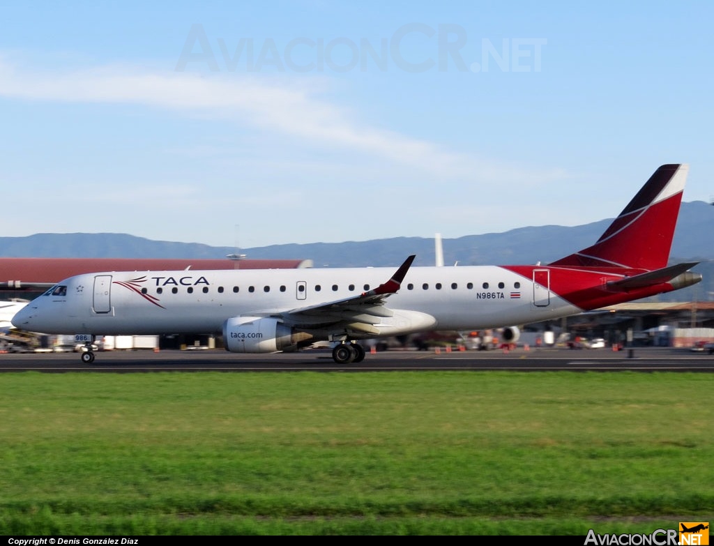 N986TA - Embraer 190-100IGW - TACA
