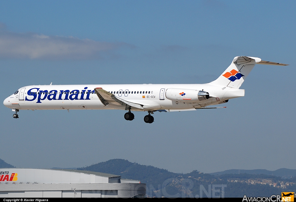 EC-GCV - McDonnell Douglas MD-82 - Spanair