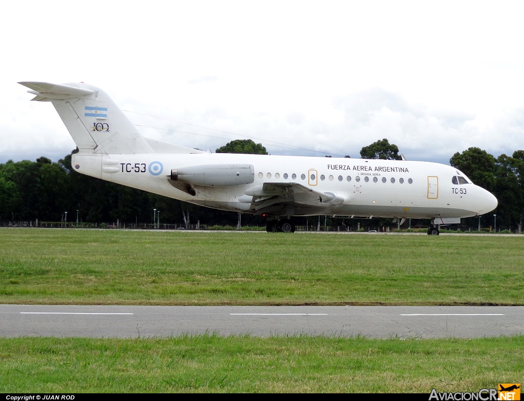 TC-53 - Fokker F-28-1000C Fellowship - Fuerza Aerea Argentina