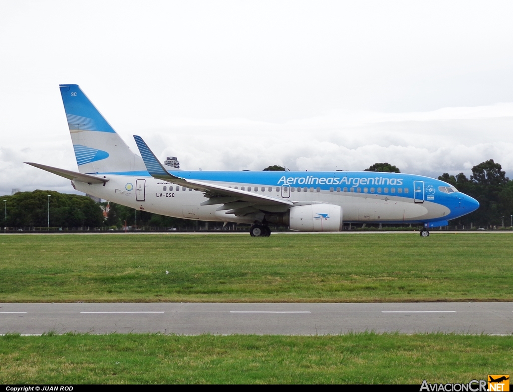 LV-CSC - Boeing 737-7Q8 - Aerolineas Argentinas