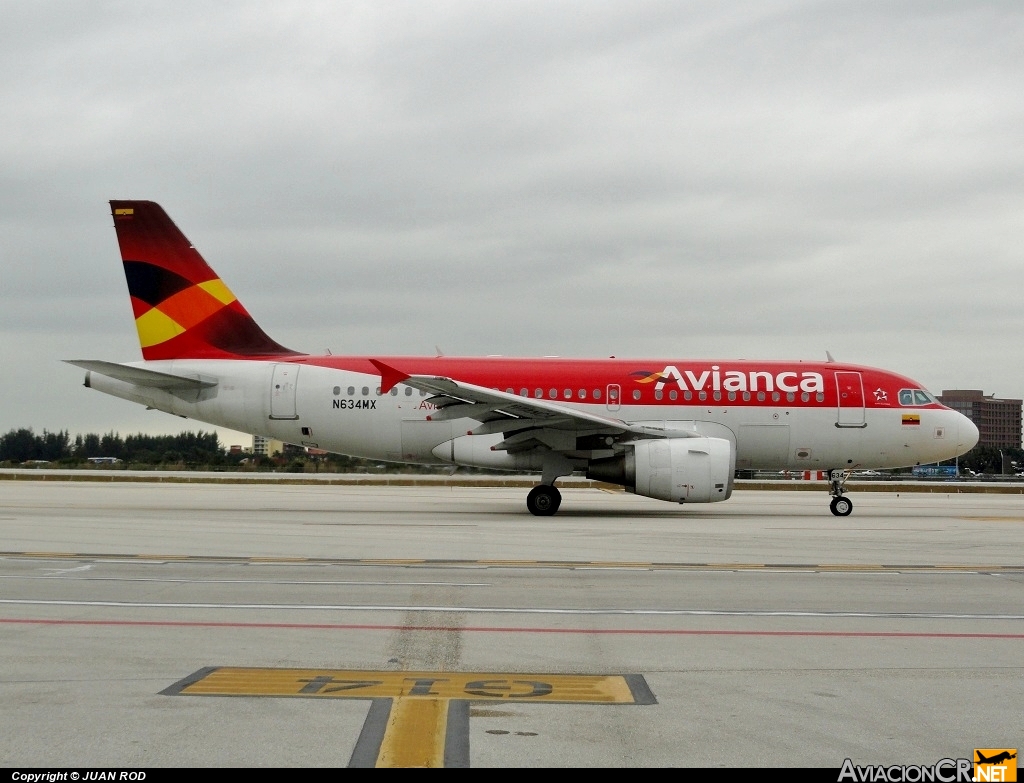 N634MX - Airbus A319-112 - Avianca