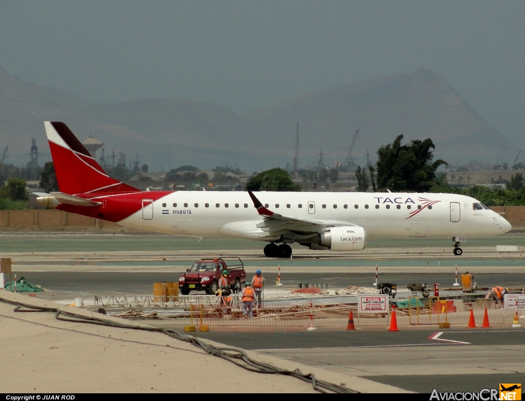 N988TA - Embraer 190-100IGW - TACA