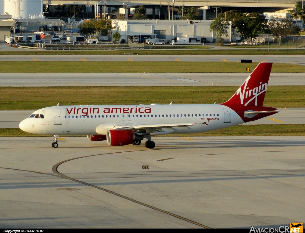 N623VA - Airbus A320-214 - Virgin America