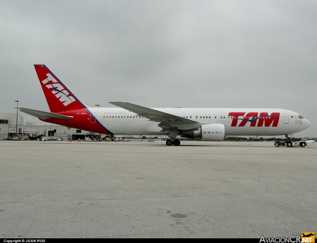 PT-MSU - Boeing 767-33A/ER - TAM Linhas Aéreas