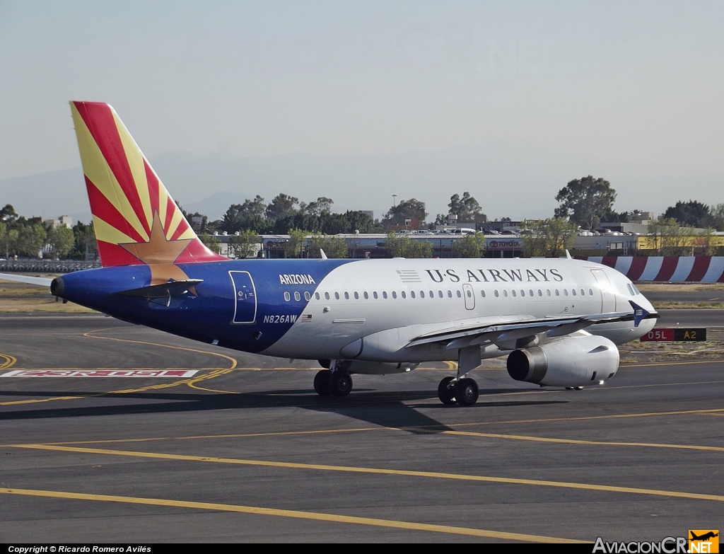 N826AW - Airbus A319-132 - America West