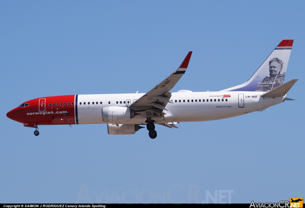 LN-NIF - Boeing 737-8JP - Norwegian Air Shuttle