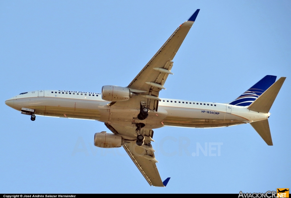 HP-1826CMP - Boeing 737-86N - Copa Airlines