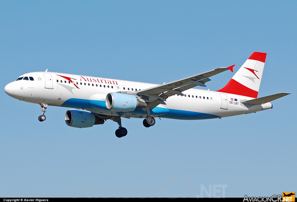 OE-LBT - Airbus A320-214 - Austrian Airlines