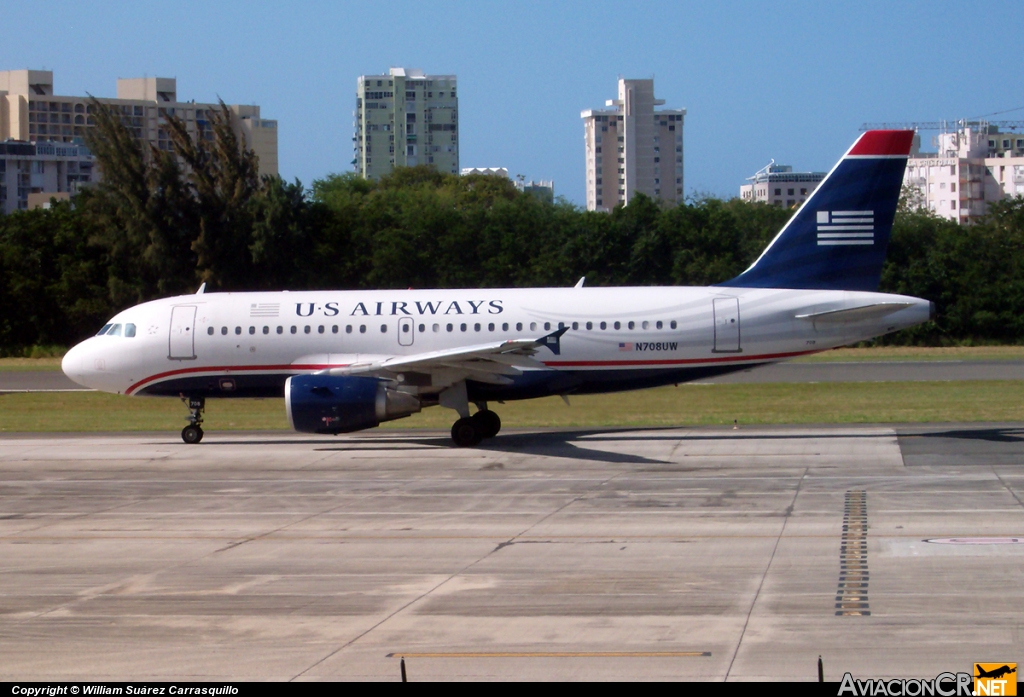 N708UW - Airbus A319-112 - US Airways