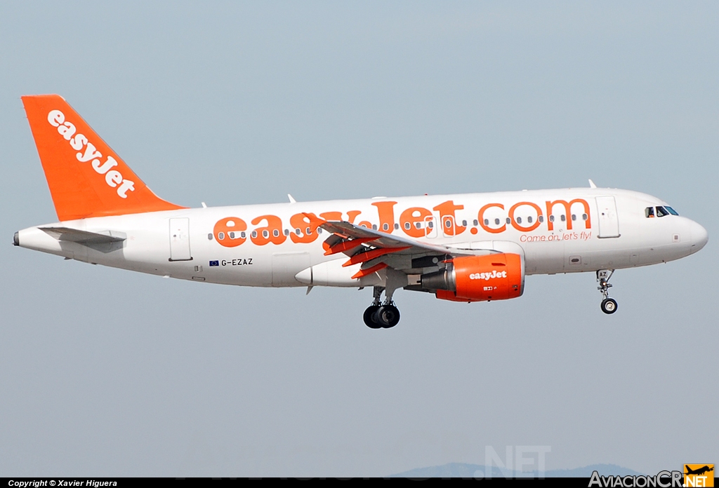 G-EZAZ - Airbus A319-111 - EasyJet Airline