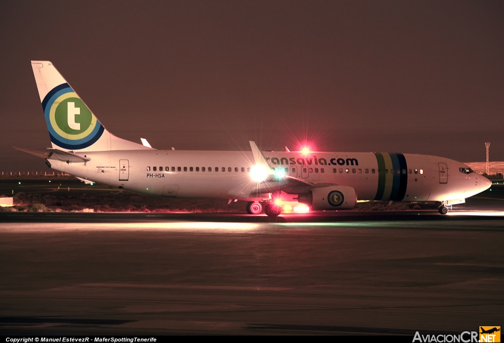 PH-HSA - Boeing 737-8K2 - Transavia Airlines