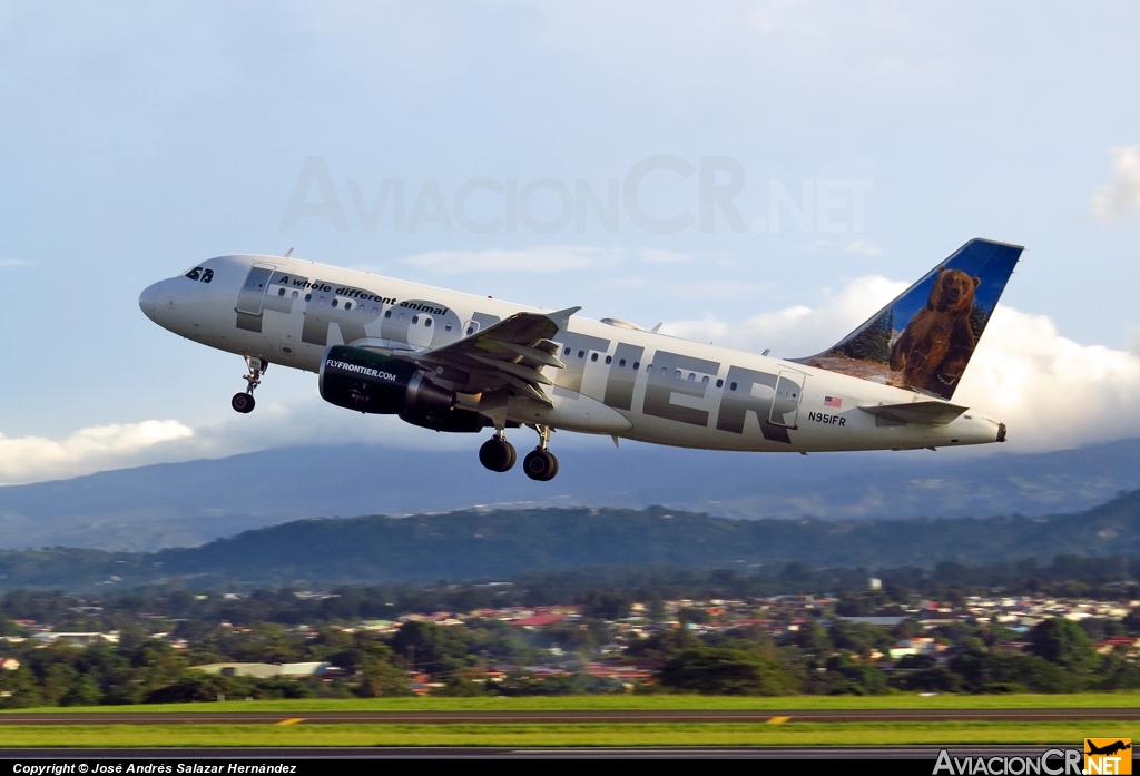 N951FR - Airbus A319-112 - Frontier Airlines