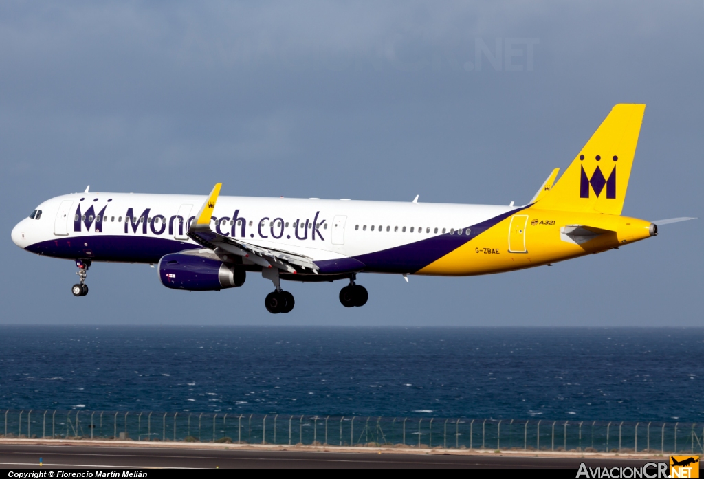 G-ZBAE - Airbus A321-231 - Monarch Airlines