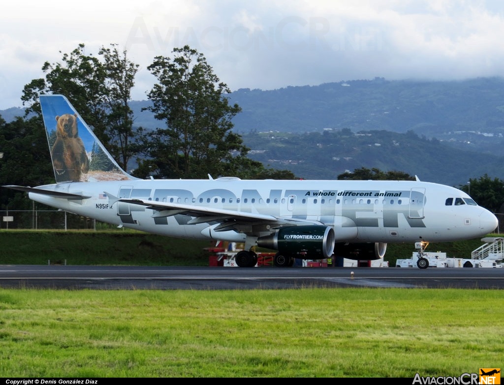 N951FR - Airbus A319-112 - Frontier Airlines