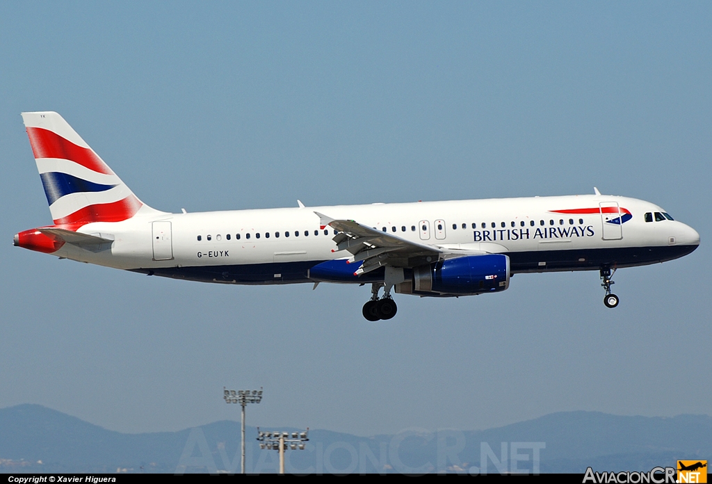 G-EUYK - Airbus A320-232 - British Airways