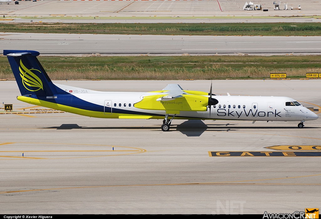HB-JGA - De Havilland Canada DHC-8-402Q Dash 8 - Sky Work