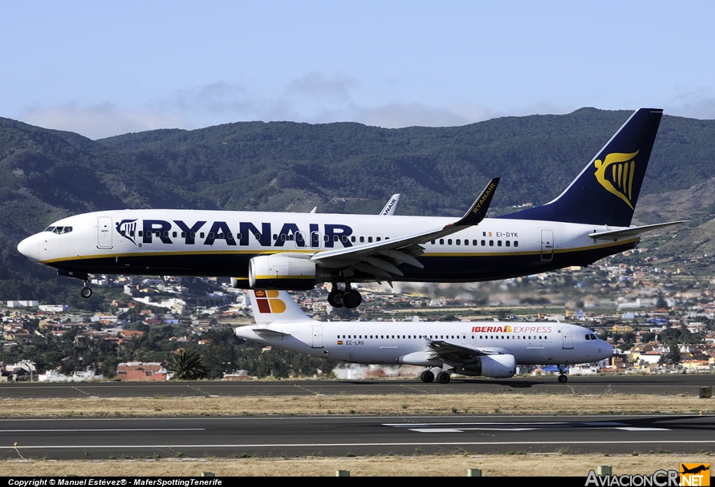 EI-DYK - Boeing 737-8AS - Ryanair