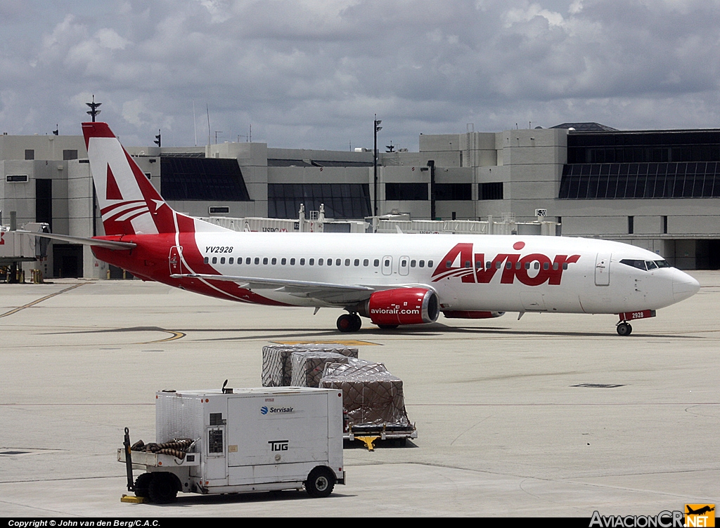YV2928 - Boeing 737-401 - Avior Airlines