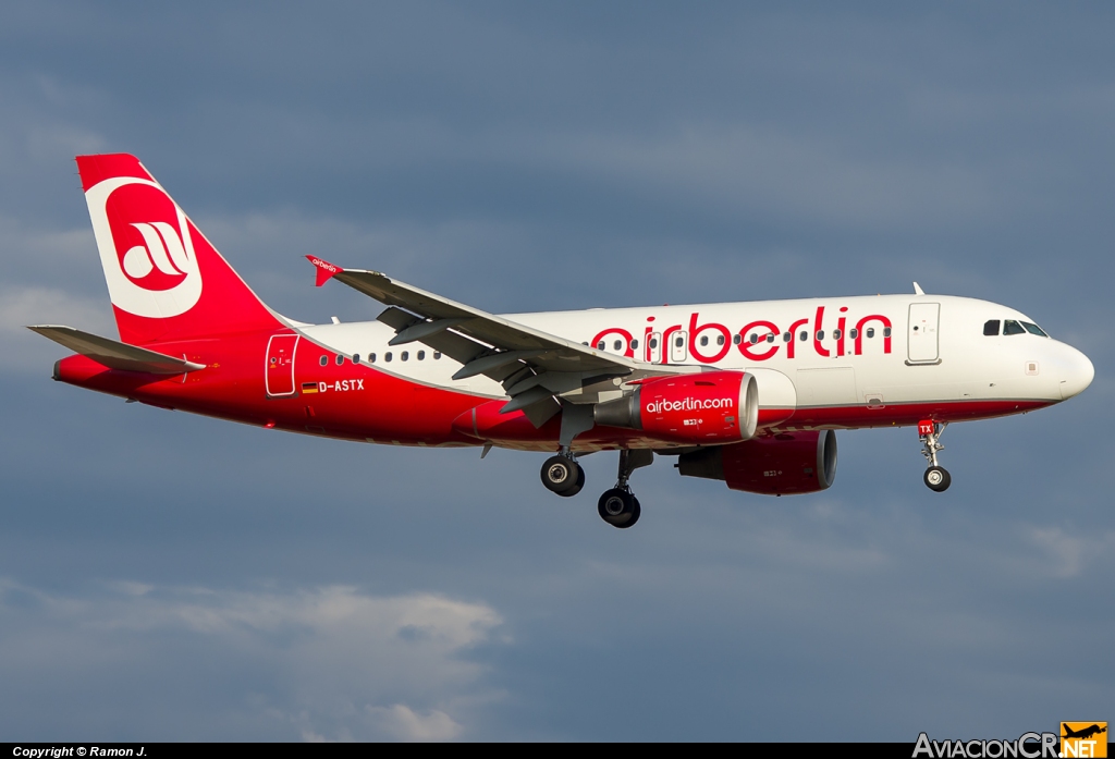 D-ASTX - Airbus A319-112 - Air Berlin