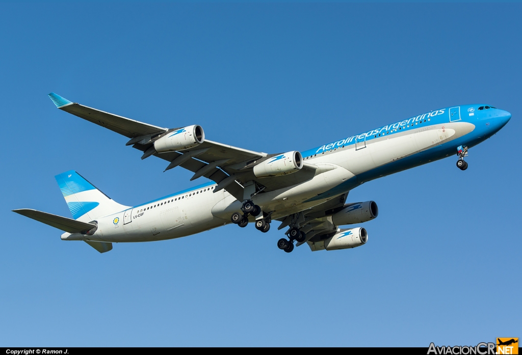 LV-CSF - Airbus A340-313X - Aerolineas Argentinas