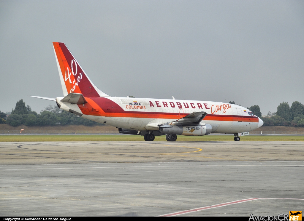 HK-4328 - Boeing 737-2S5C/Adv - Aerosucre