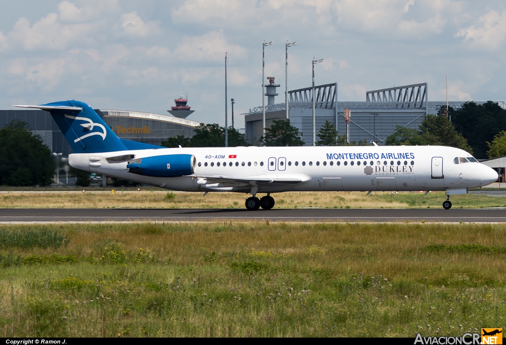 4O-AOM - Fokker 100 - Montenegro Airlines