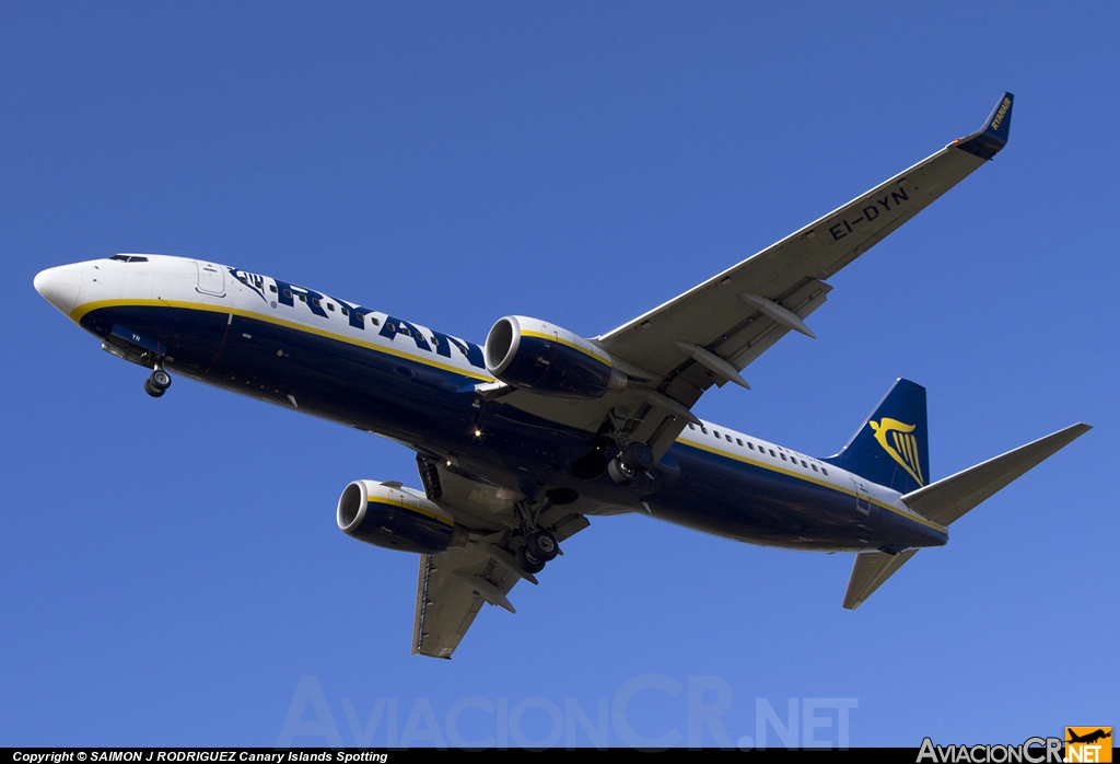 EI-DYN - Boeing 737-8AS - Ryanair