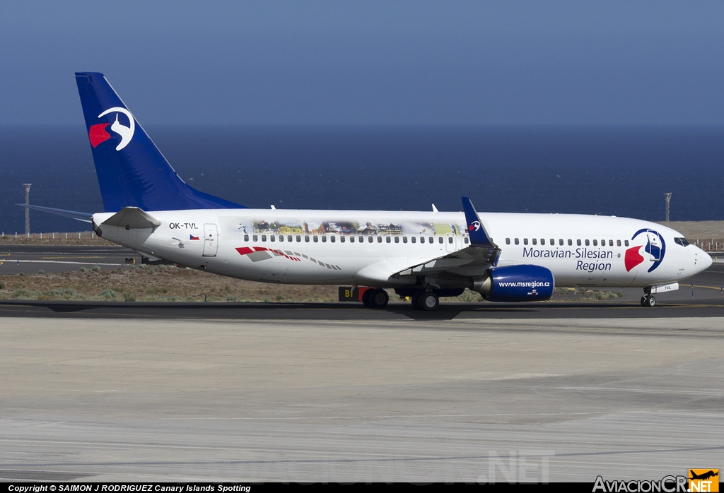 OK-TVL - Boeing 737-8FN - Travel Service